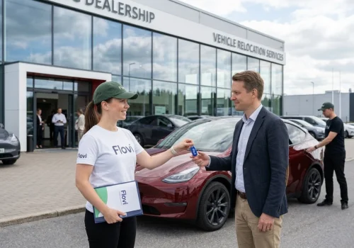 Vehicle relocation for car dealerships, including customer delivery and branch transfers.